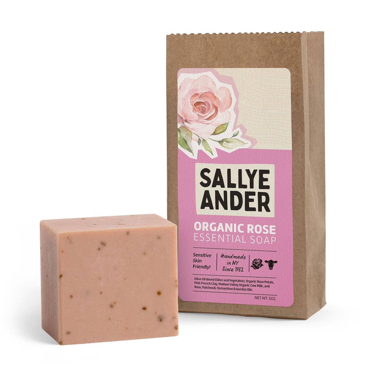 Organic Rose Soap: 5 oz