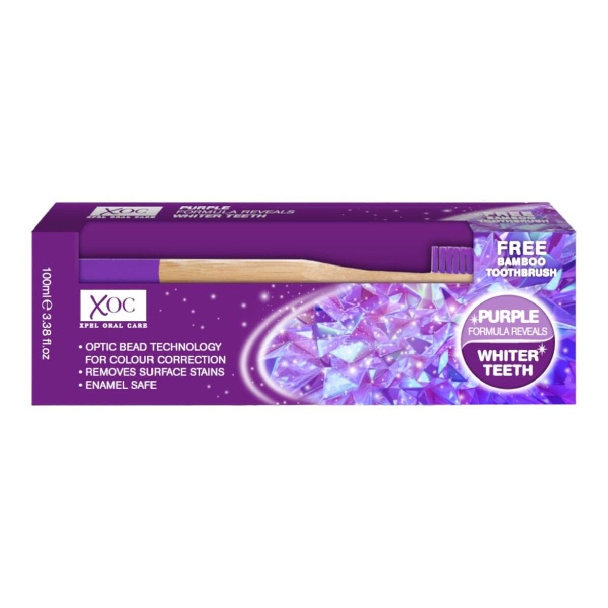 Purple Whitening Tandpasta + gratis tandenborstel - 100ml