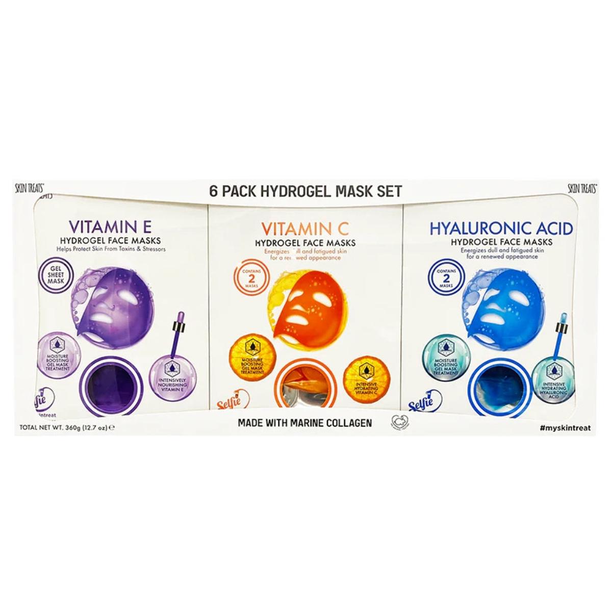 6 Pack Hydrogel Mask Set