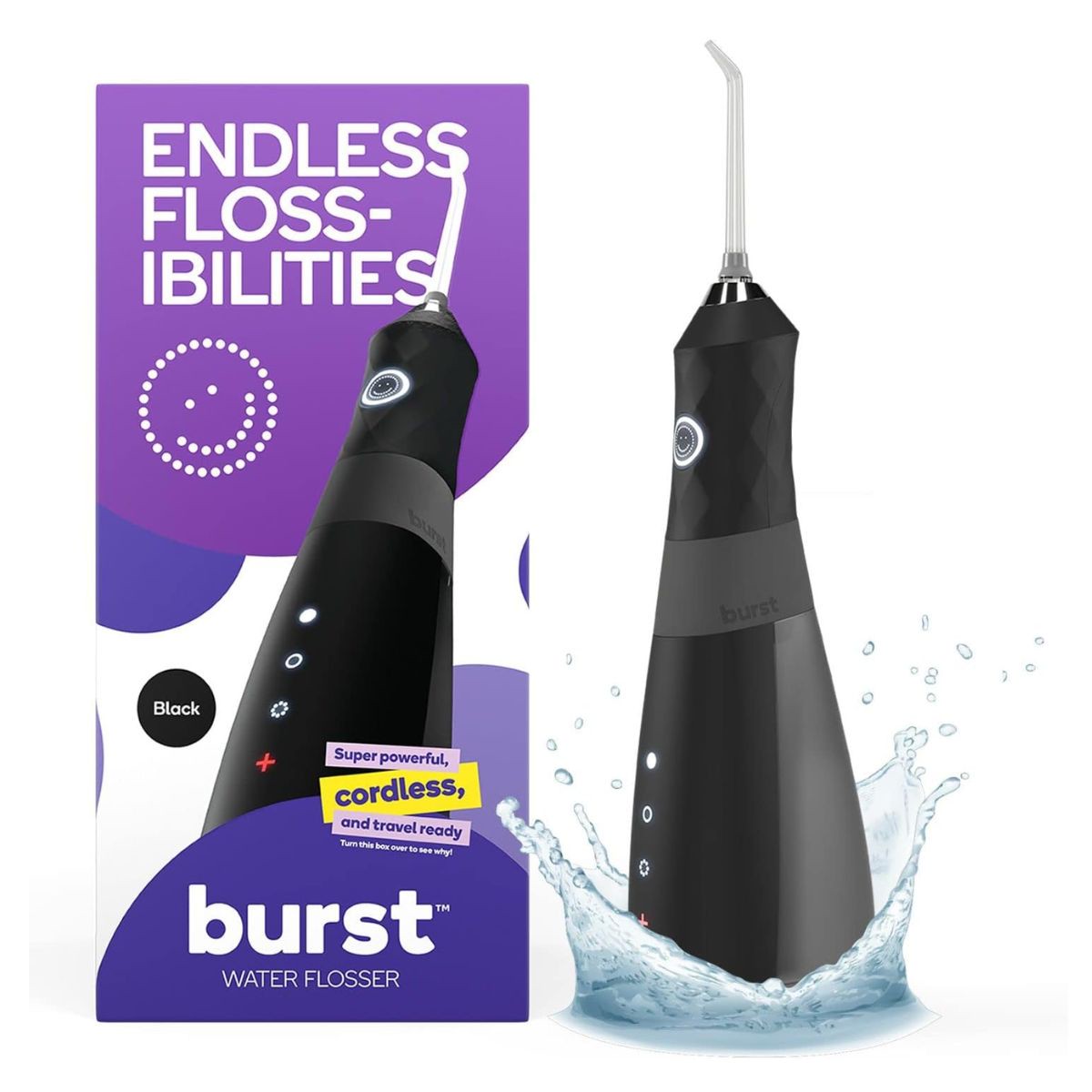 BurstWater Flosser- Black