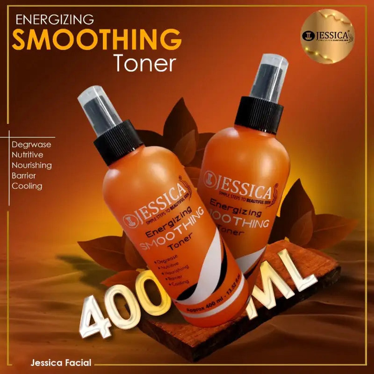 Jessica Energizing Smoothing Toner 400ml